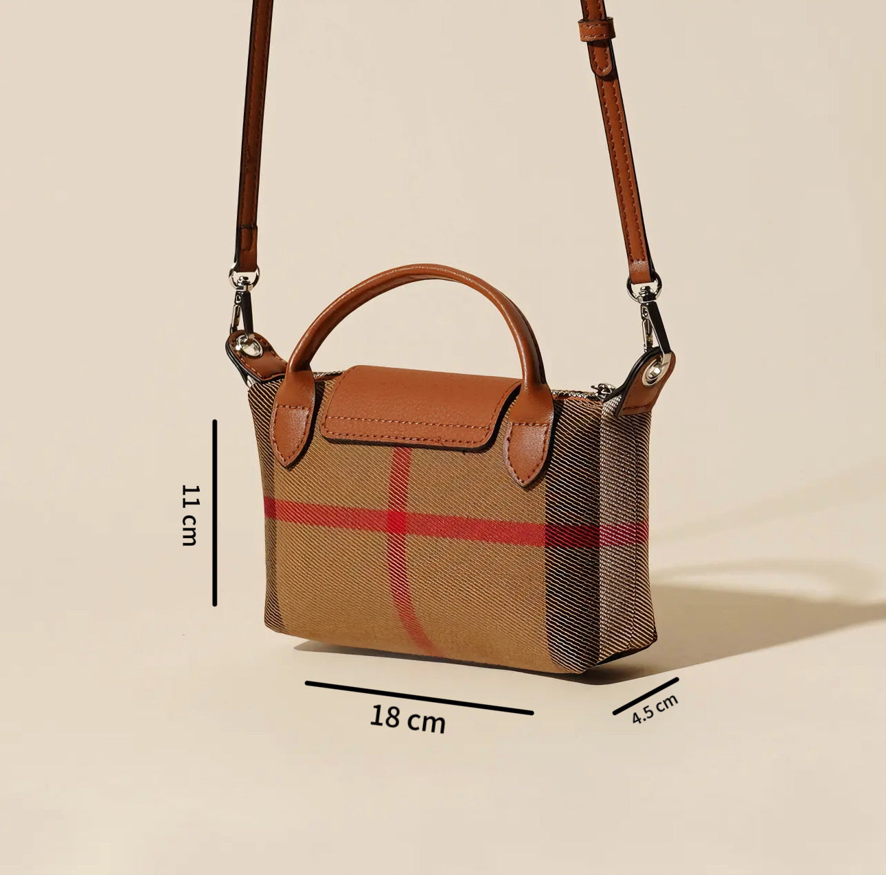 2024 Ori-Des Glamour Striped Mini Bag